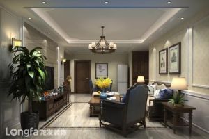 【西安龙发装饰】开元壹号135平简约美式，返璞归真