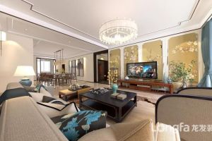 【西安龙发装饰】国熙台190平米简约中式，清静幽雅