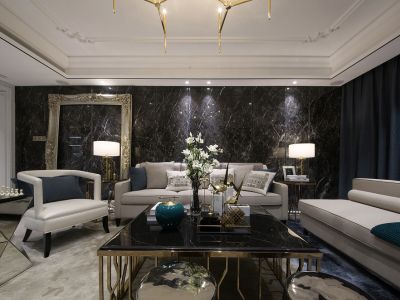 红星首府现代风格110平米三居室装修效果图