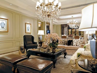 141平三居室欧式风格家装案例