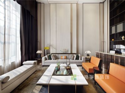 中信国安城复式楼中式设计