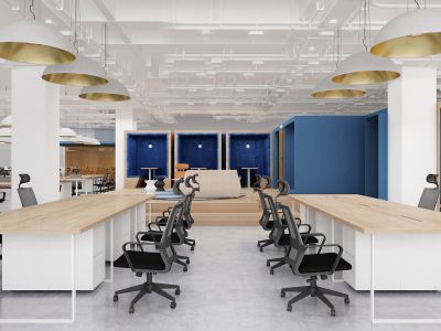 1500平现代风格办公室装修案例