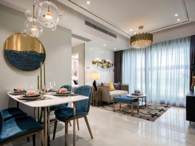 奥林匹克花园四居室装修轻奢风格家装案例欣赏