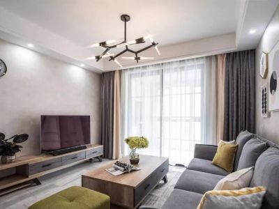 富力八号园120平现代简约装修案例