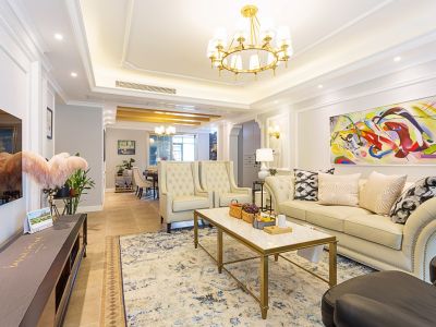 岳麓欧城148平米三居室现代简约风格