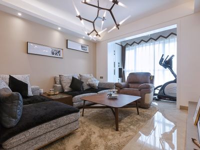 天星华府95平米三居室现代简约风格装修设计效果