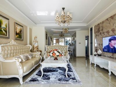 欧式风格三居132平装修设计案例