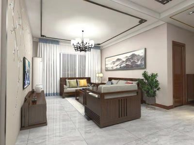 临汾三星凤凰府中式风格135平米装修效果图案例