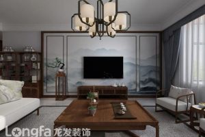 【西安龙发装饰】147平米简约中式，高贵雅致、古韵犹存