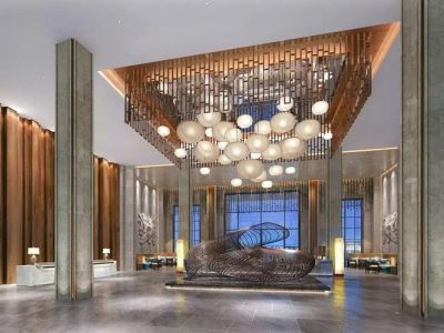 现代风格6000平米酒店装修效果图
