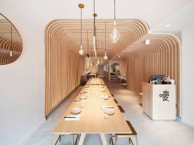 米粉店200平米中式风格餐厅装修效果图