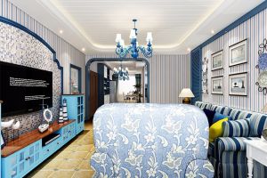 【景德镇诚艺装饰】长虹银湖新都128平地中海风格