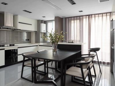 极简现代三居110平装修设计案例