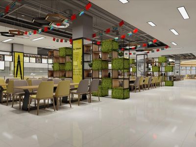 现代简约2500平旅游学校装修案例