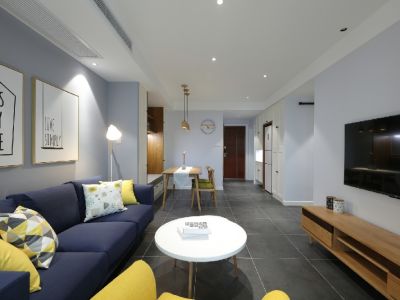 晓庄村现代简约三居100平装修案例