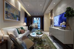 【赣州华佑装饰】水韵春天95平米混搭风格装修 混搭出生活的小确幸