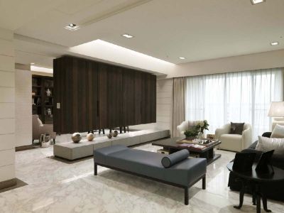 金山花苑现代简约三居110平装修案例