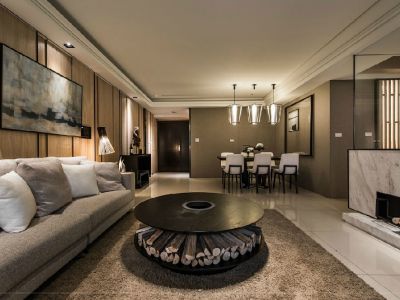 中垠紫金观邸现代简约80平二居装修案例