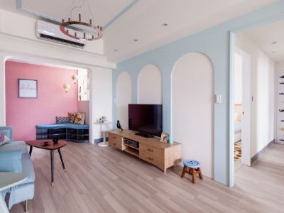 金山花苑现代简约二居70平装修案例