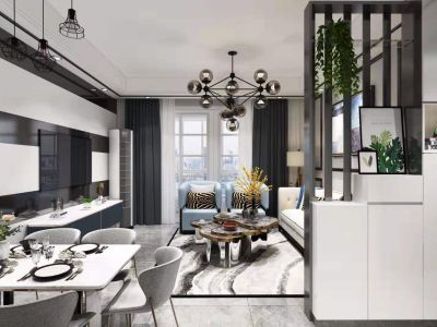 亲亲里96㎡现代风格三居室装修案例