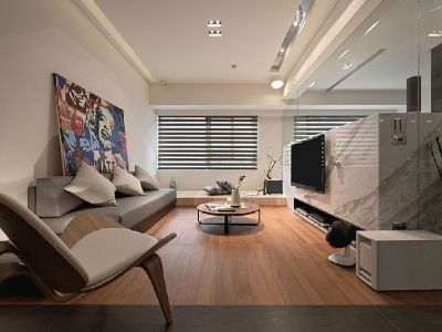 金牛湖地铁潮流混搭二居70平装修案例