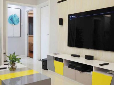 鸿鑫俊景140平米现代风格三居室装修案例