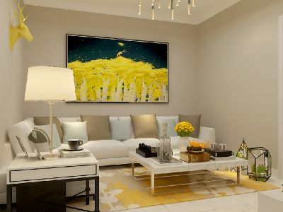 泰鑫国典现代简约90平二居装修案例