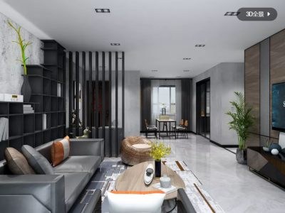 大唐凤凰府后现代工业风格装修效果图