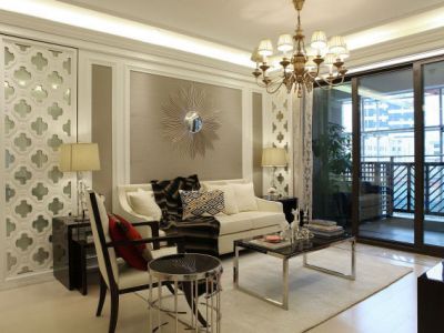 现代欧式100平米样板间设计效果图