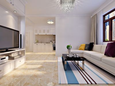 科大小区现代简约一居70平装修案例