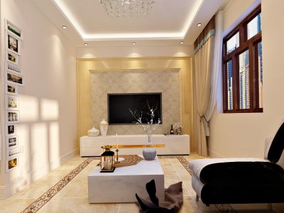 碧水湾现代简约一居80平装修案例