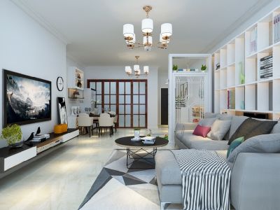 农垦新城二居现代简约80平装修案例