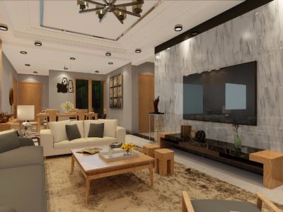 融逸和居现代简约三居110平装修案例