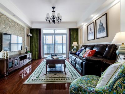 水韵花都120平米美式风格装修效果图