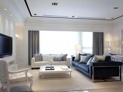 依云小镇欧式豪华三居130平装修案例