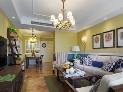 卓越皇后道美式经典三居120平装修案例