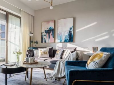 祈福悦城北欧极简三居90平装修案例