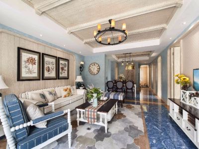 梧桐苑地中海三居140平装修案例