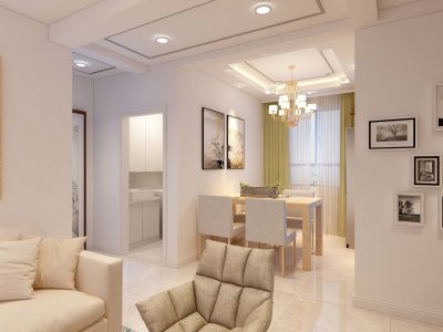 鲁能优山美地2期120号楼88平新中式装修案例