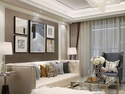 世纪康城四居室175平现代简约装修案例