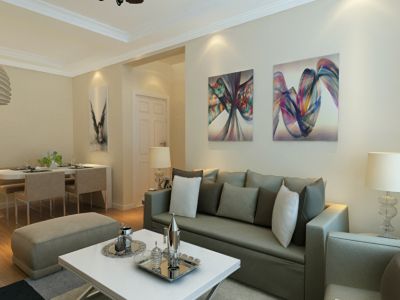 海尔·时代广场现代简约三居90平装修案例