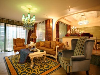 欧城联邦126平三居室地中海风格