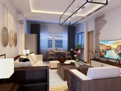 意大利花园现代风格两居室