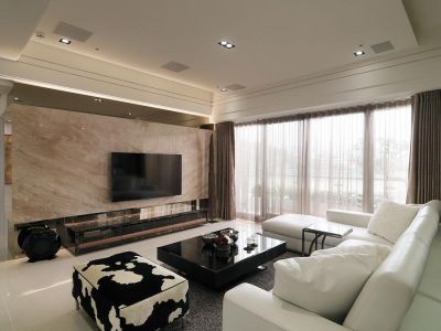 国润城三居室装修现代轻奢风170平米