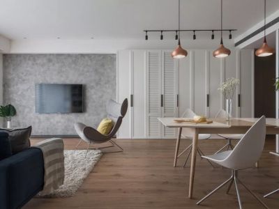 名门国际简约风格二居室100平米