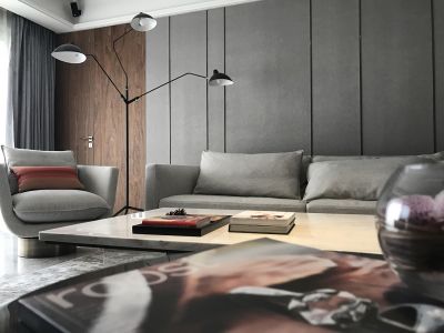 万科五龙山159平米极简风格装修案例