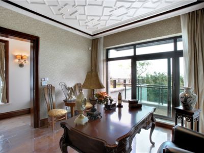 富力公馆120㎡三居美式风格装修案例