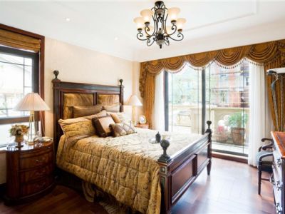 美兰湖126平米美式风格三居装修案例