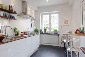 【金华至轩装饰】纯白而整齐的北欧厨房