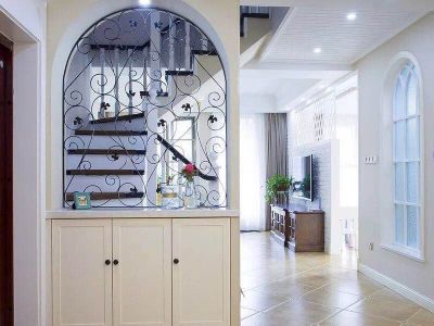 东城水岸120平米混搭风格装修案例